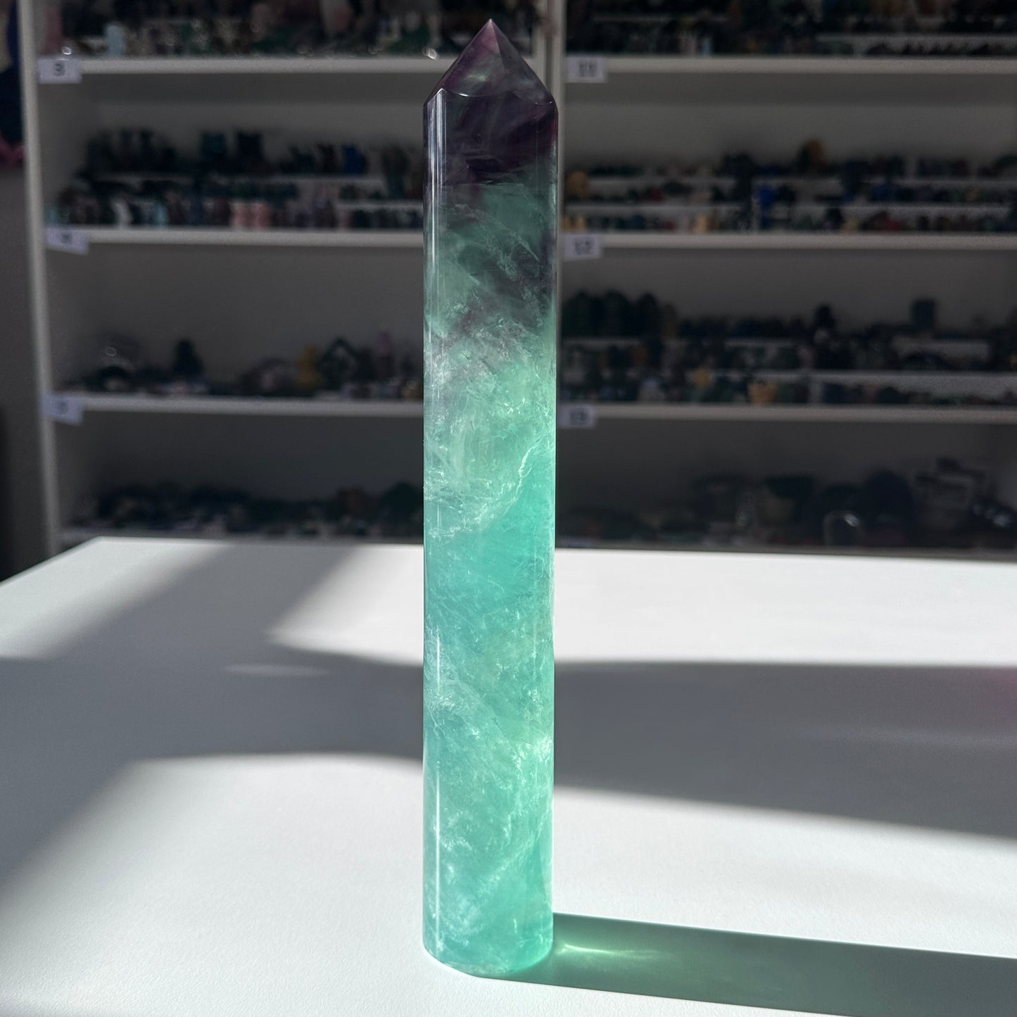 Fluorite Round Tower | 1.06kg