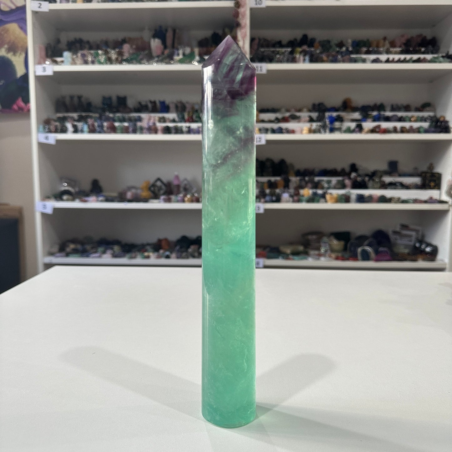 Fluorite Round Tower | 1.06kg