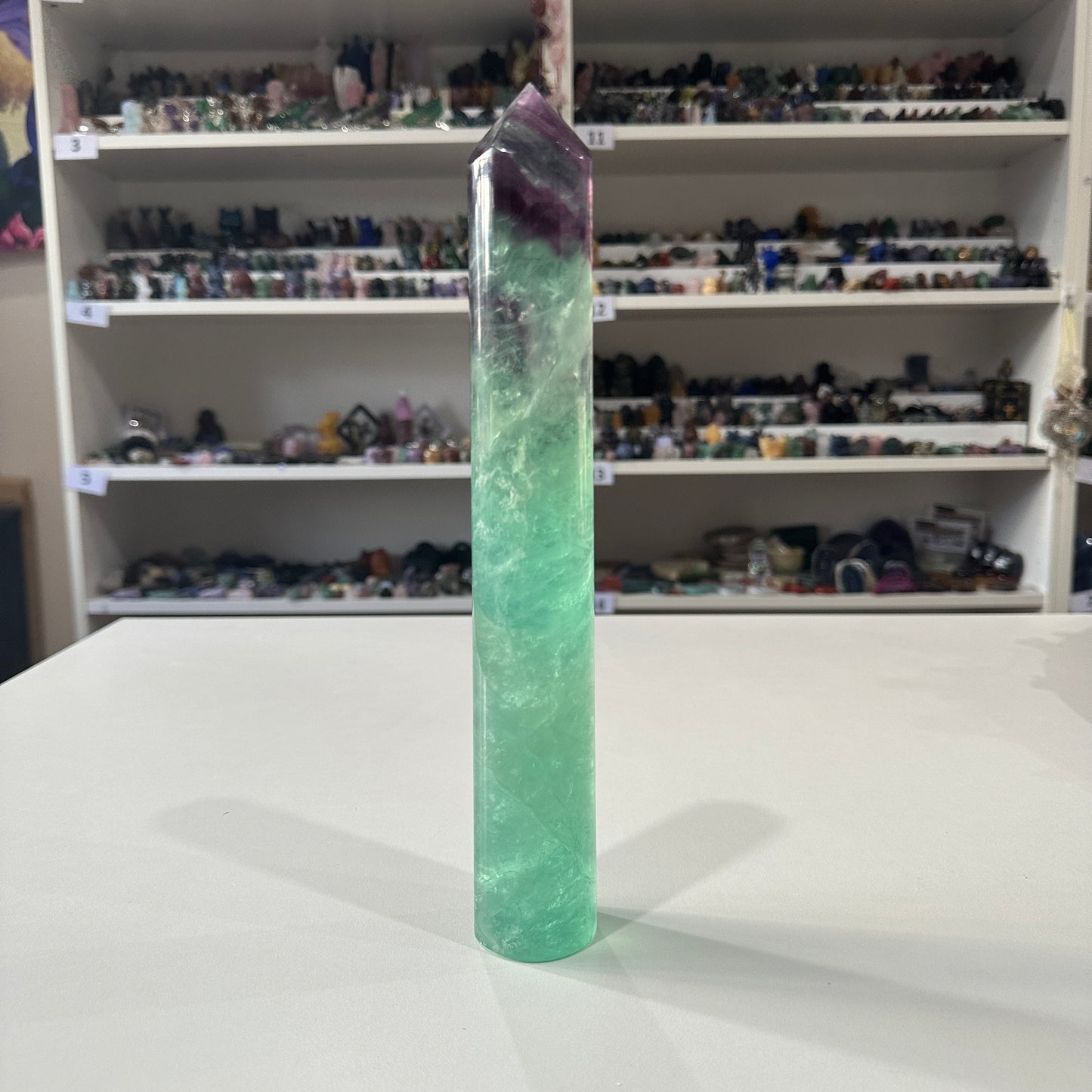 Fluorite Round Tower | 1.06kg