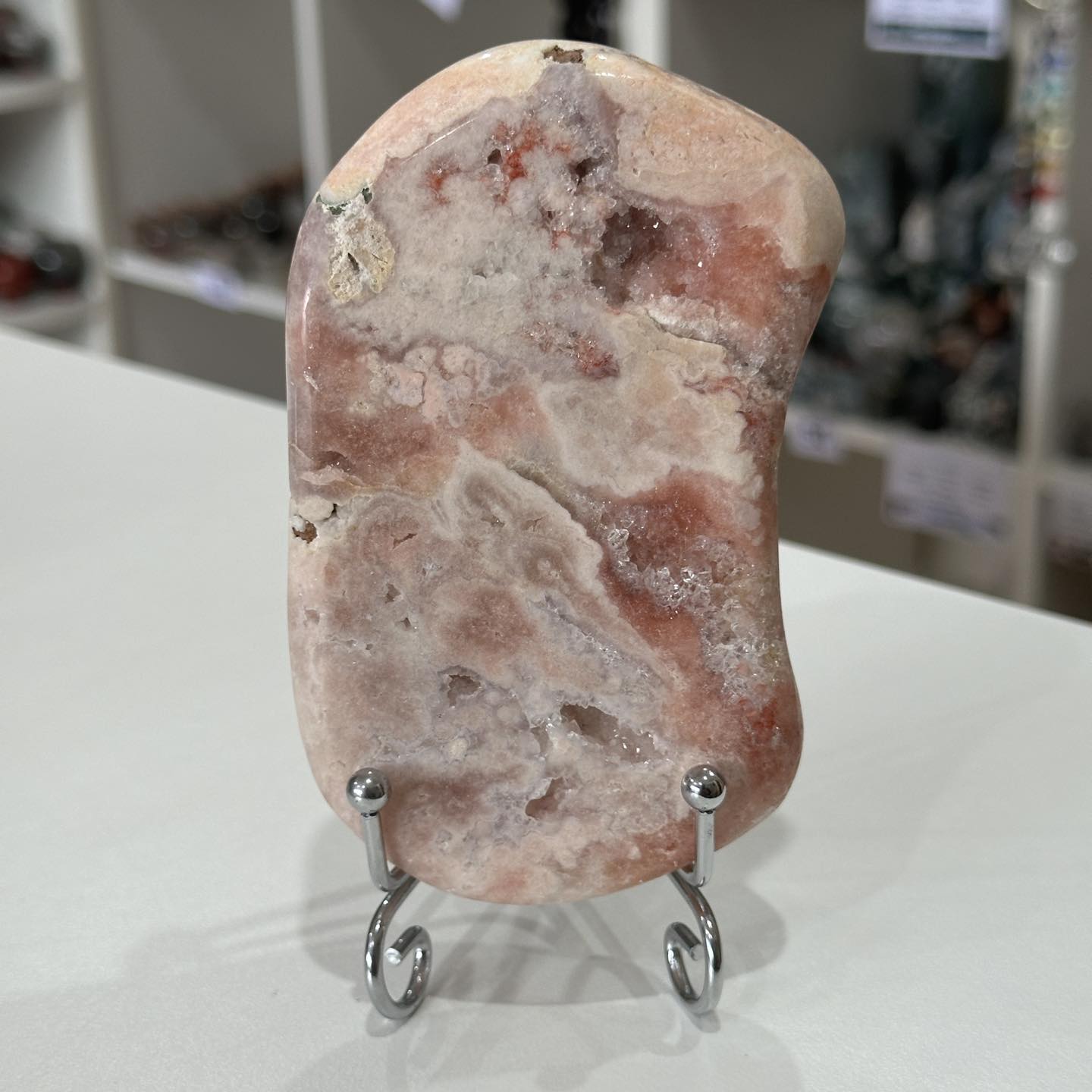 Pink Amethyst Slab with Stand | 345g