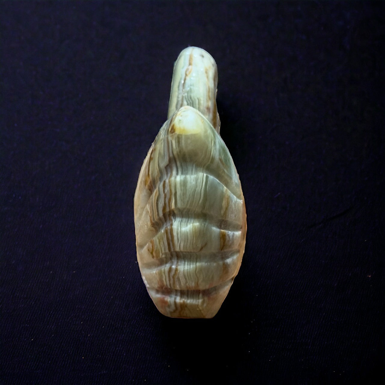 Green Banded Calcite Swan