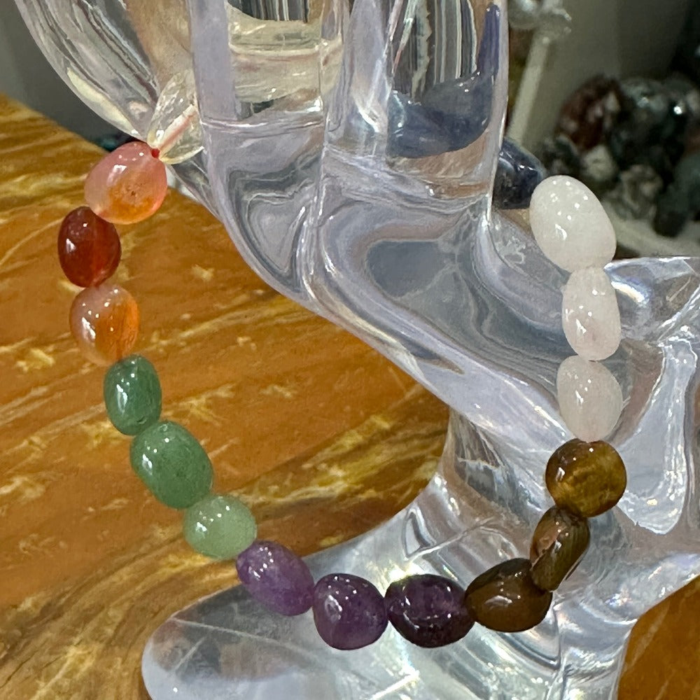 Chakra Pebble Bracelet