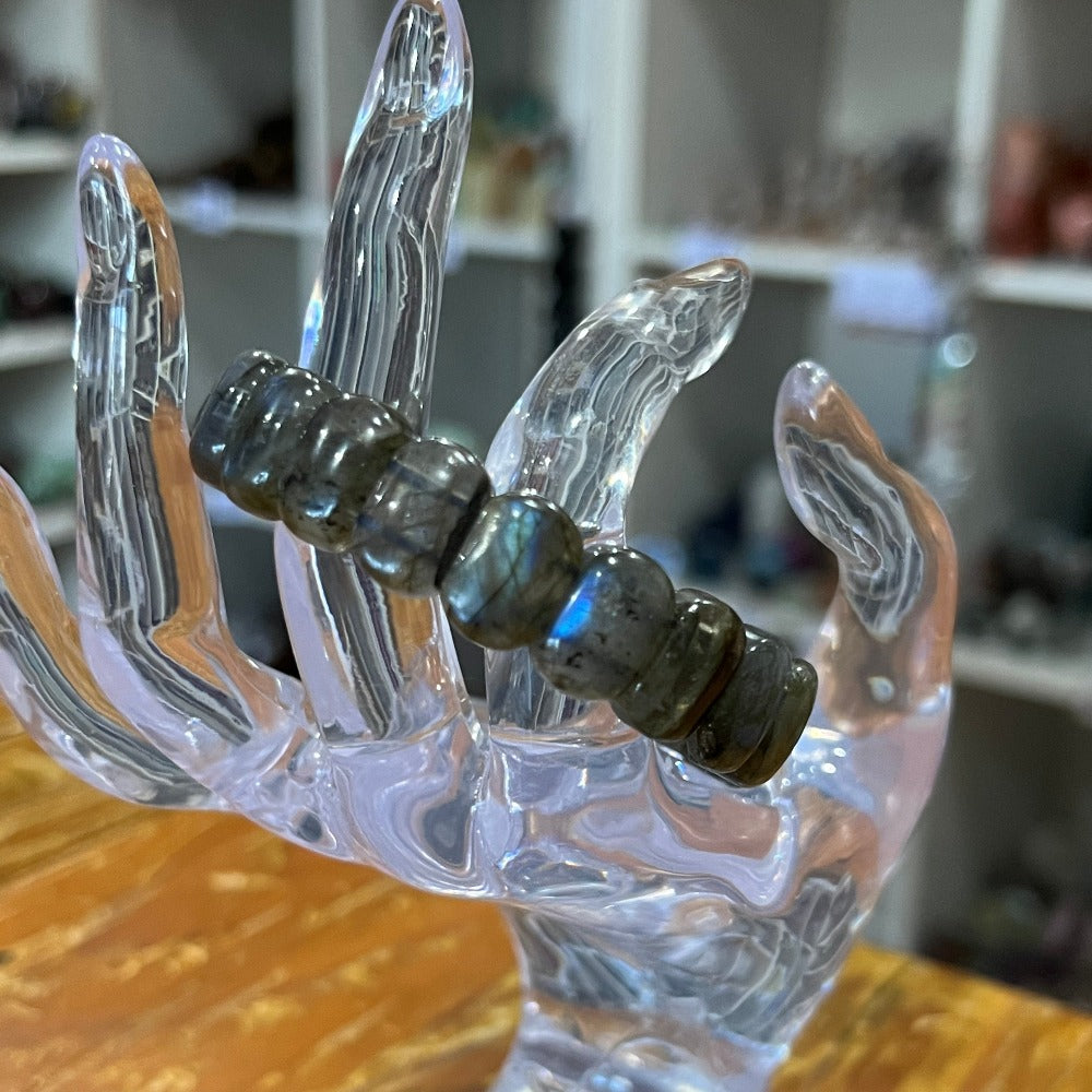 Labradorite Bracelet - Flat Bead