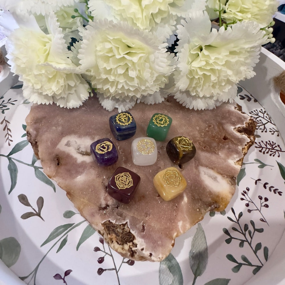 Chakra Symbol Cube Set