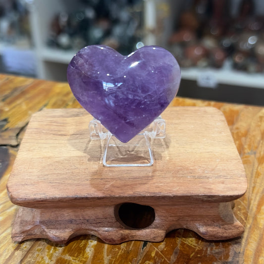 Amethyst Puffy Heart