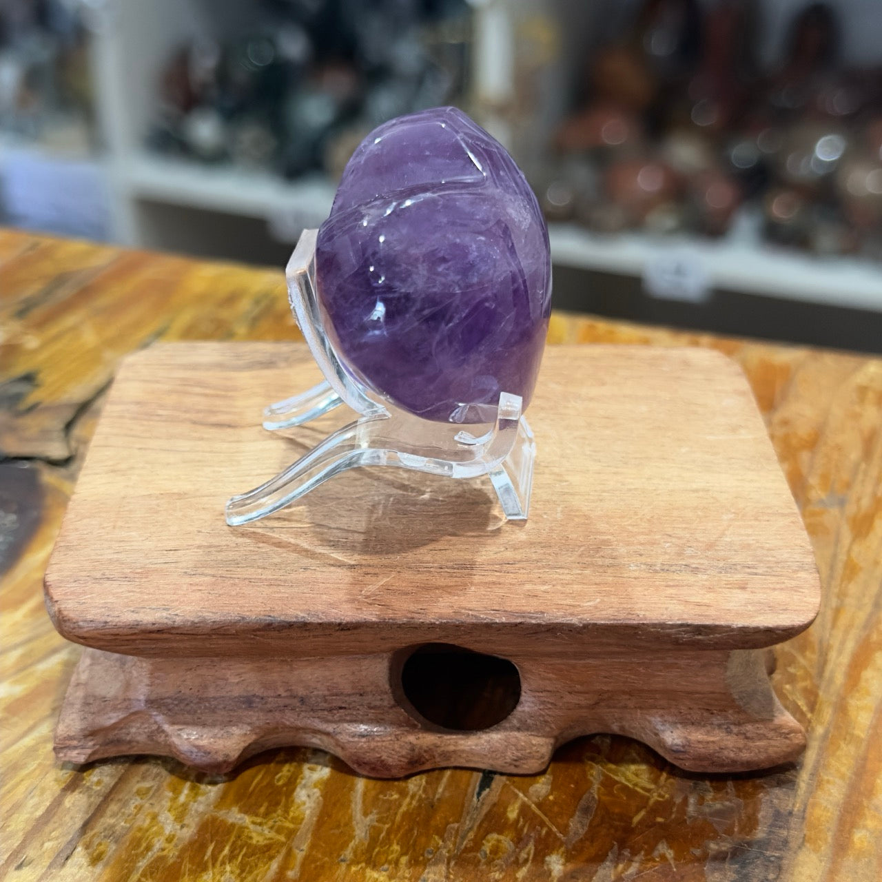 Amethyst Puffy Heart