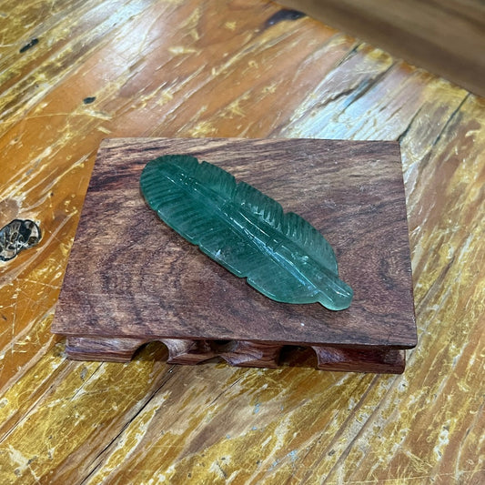 Green Fluorite Feather