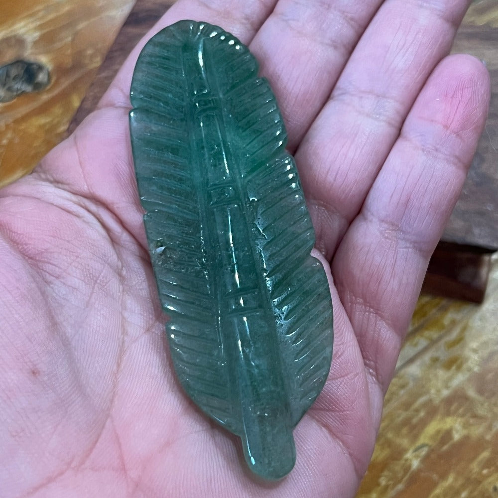 Green Fluorite Feather