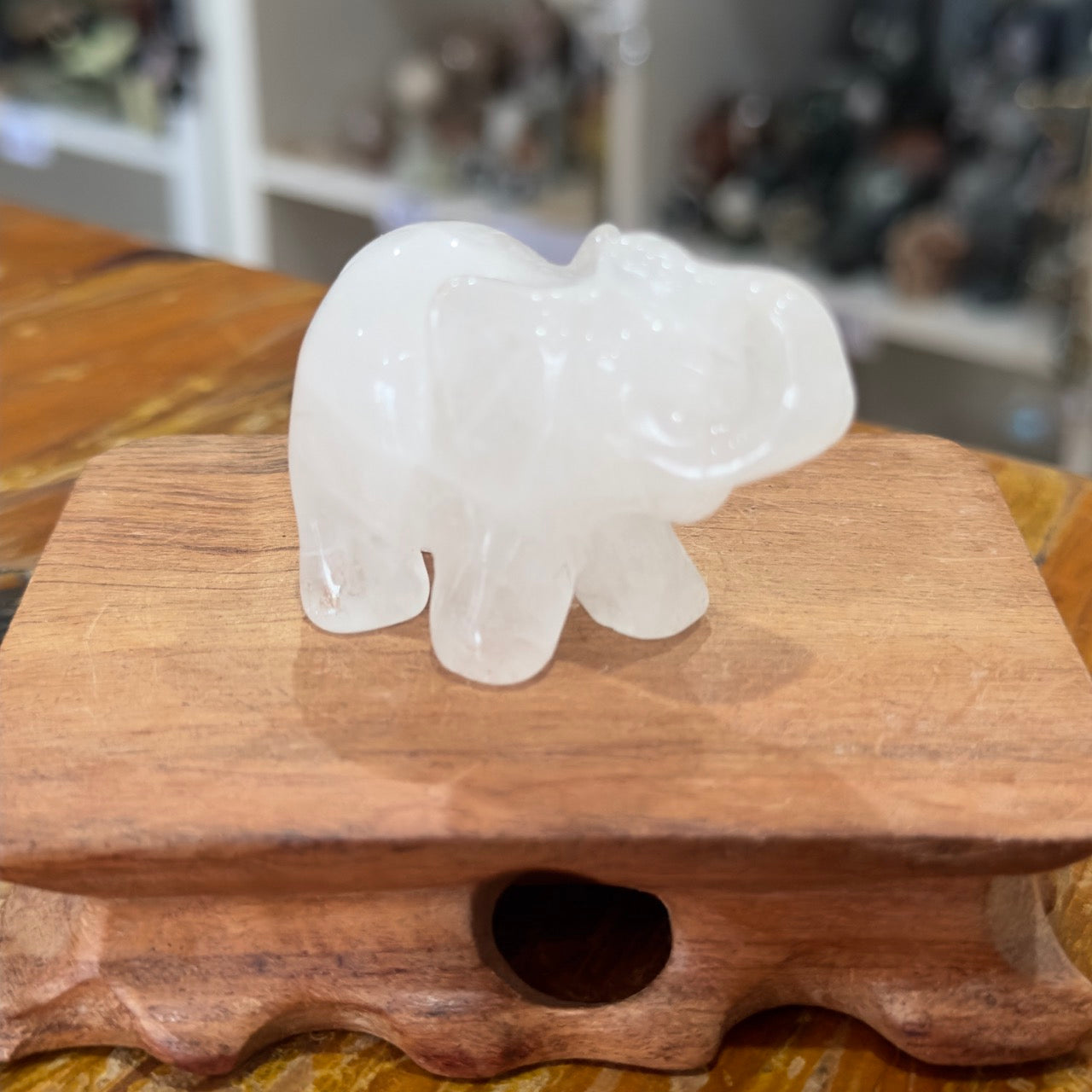 Clear Quartz Elephant