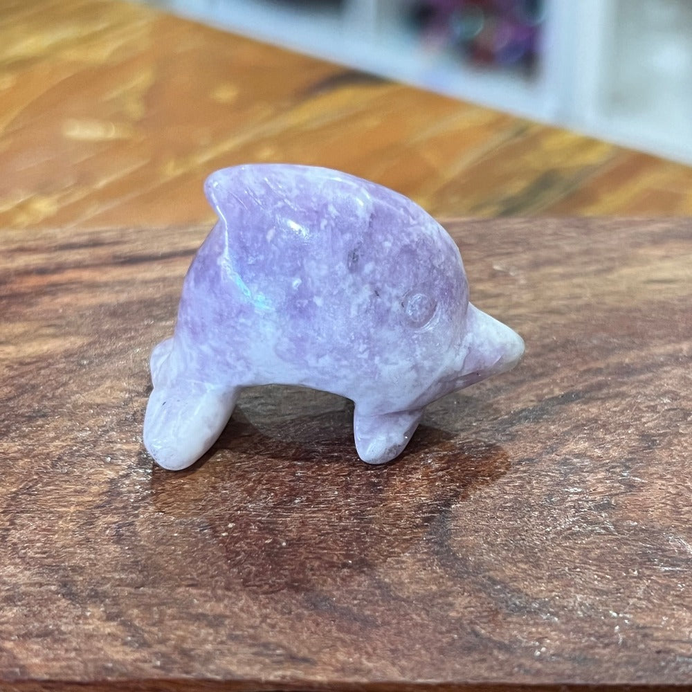 Lepidolite Dolphin - Small