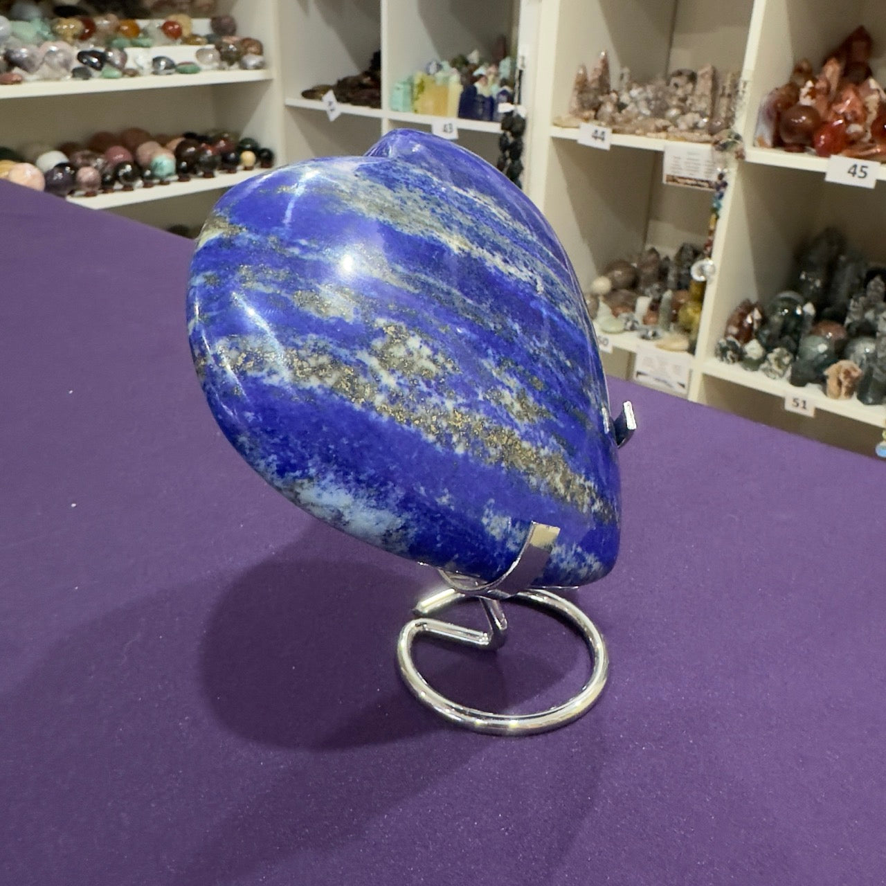 Lapis Lazuli Heart with Stand