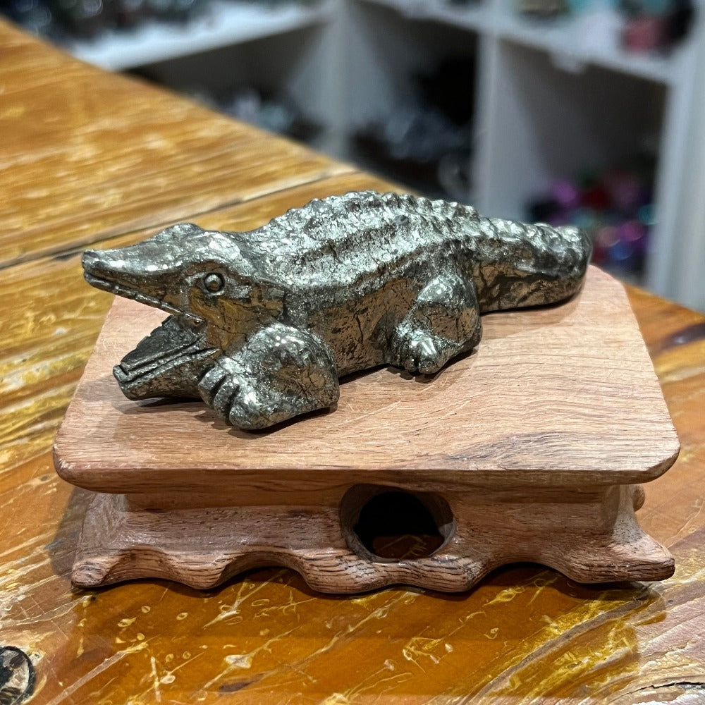 Pyrite Crocodile