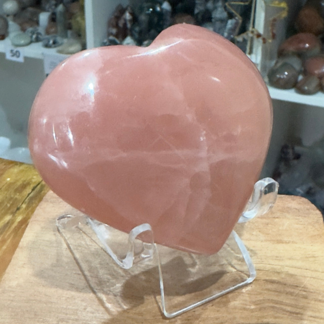 Rose Calcite Heart