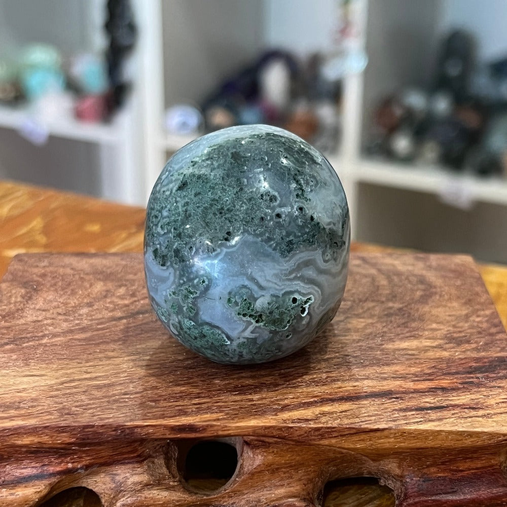 Moss Agate Skull | 134g