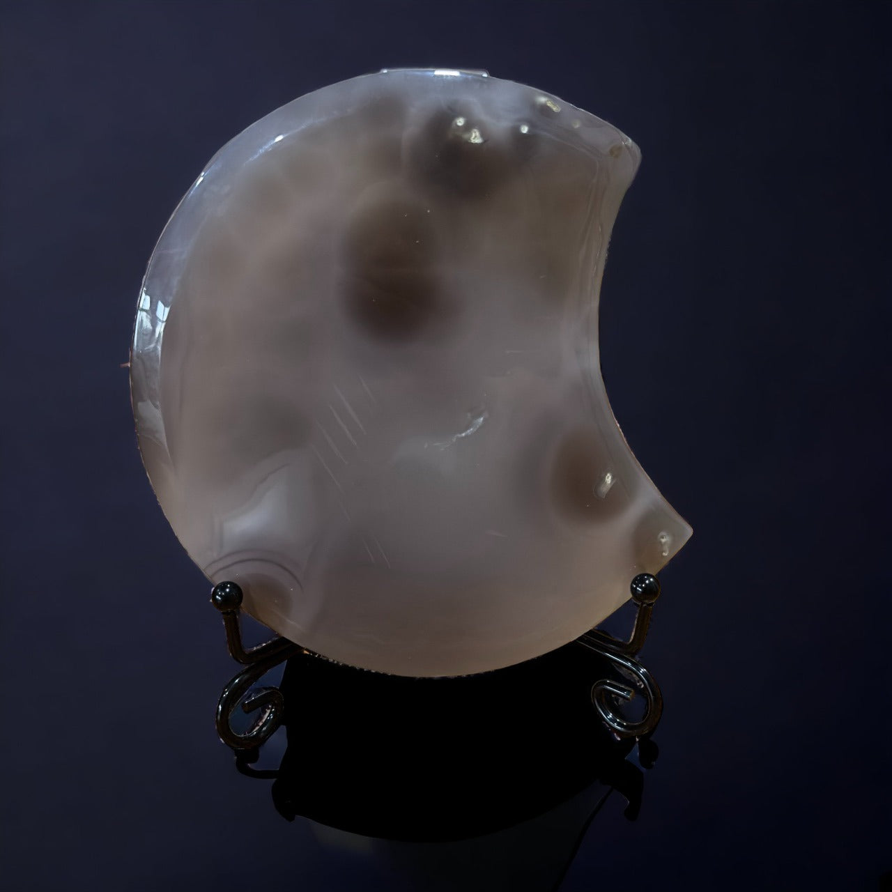 Druzy Orca Agate Moon | 414g