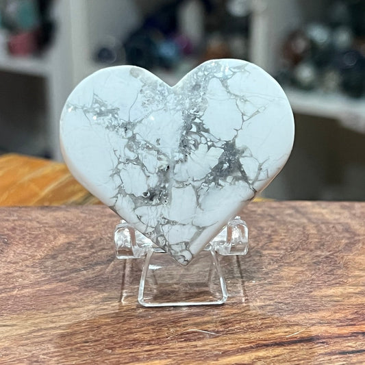 Howlite Heart