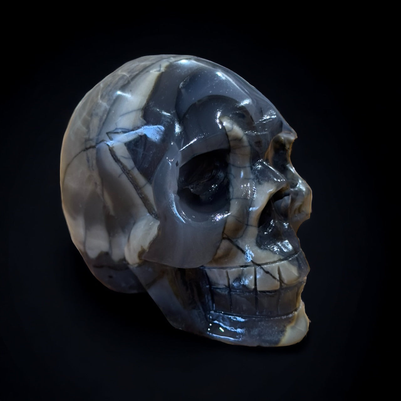 Volcanic Agate Skull | 597g