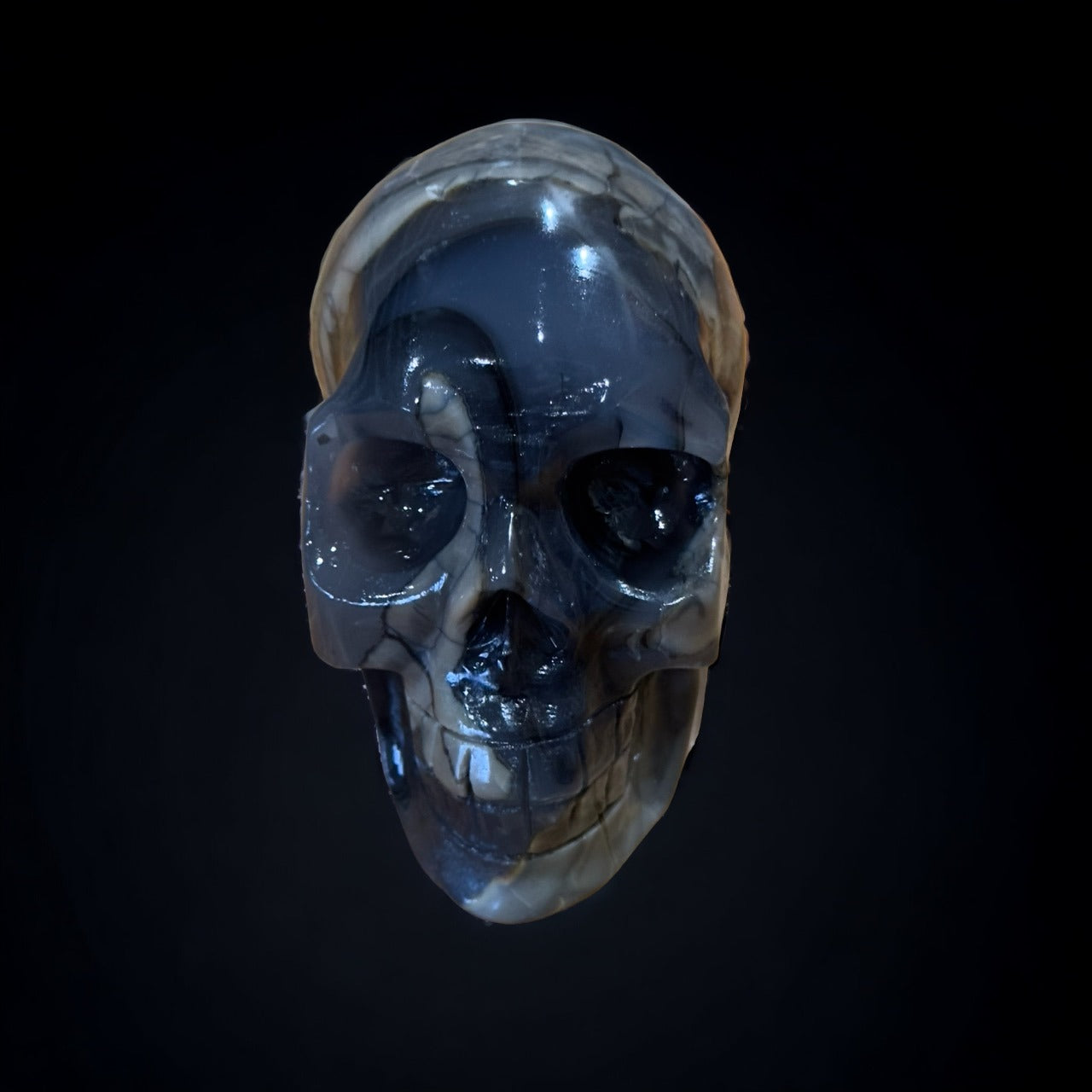 Volcanic Agate Skull | 597g