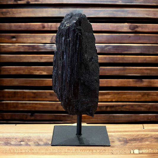 Black Tourmaline Raw on Stand | 566g