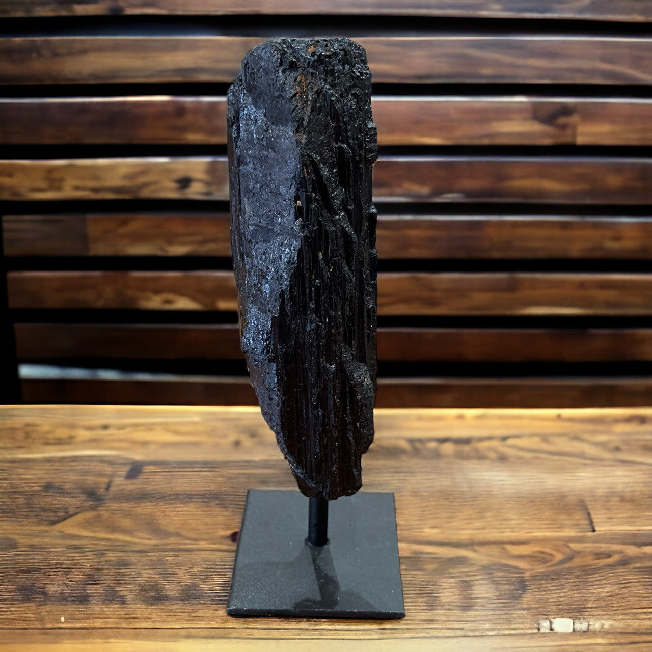 Black Tourmaline Raw on Stand | 566g