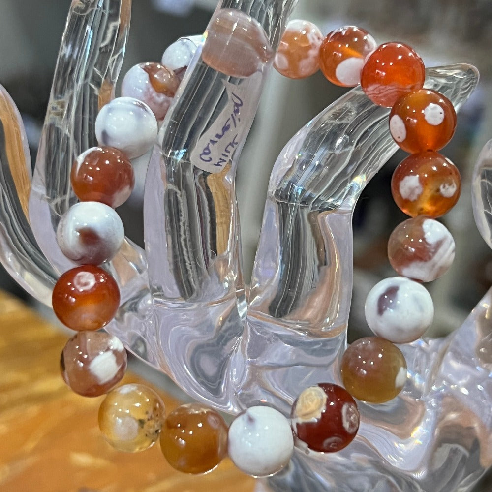 Milk Carnelian Bracelet - 10mm