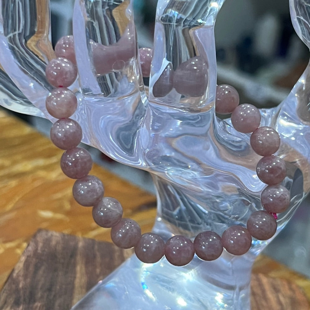 Purple Rose Quartz Bracelet - 8mm