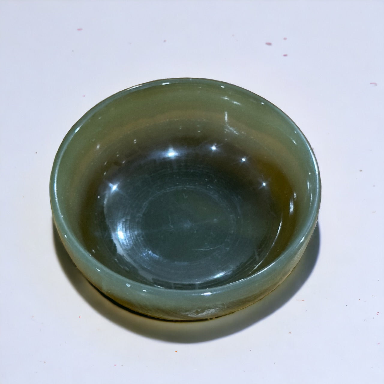 Green Banded Calcite Bowl | 128g