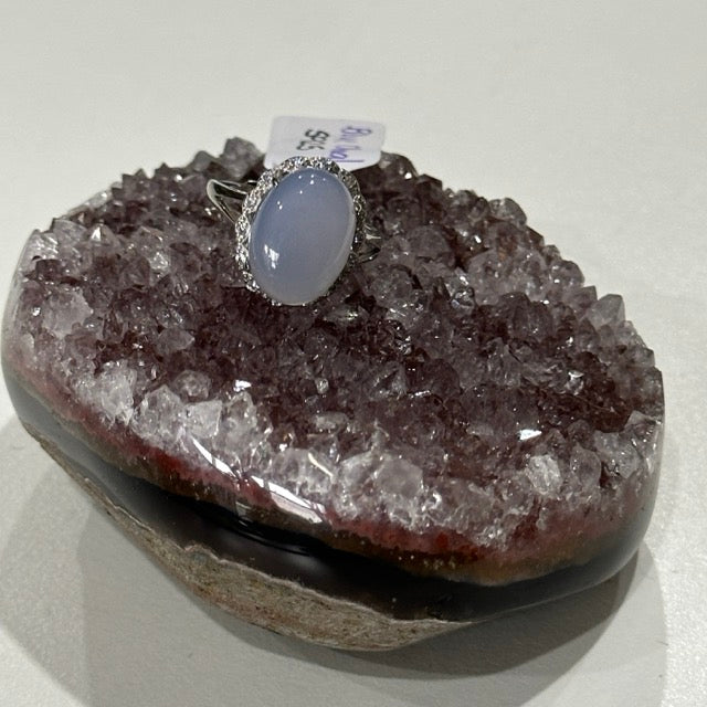 Blue Chalcedony Ring