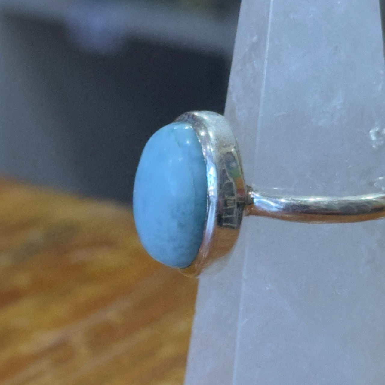 Larimar Ring | Sterling Silver | Size 9