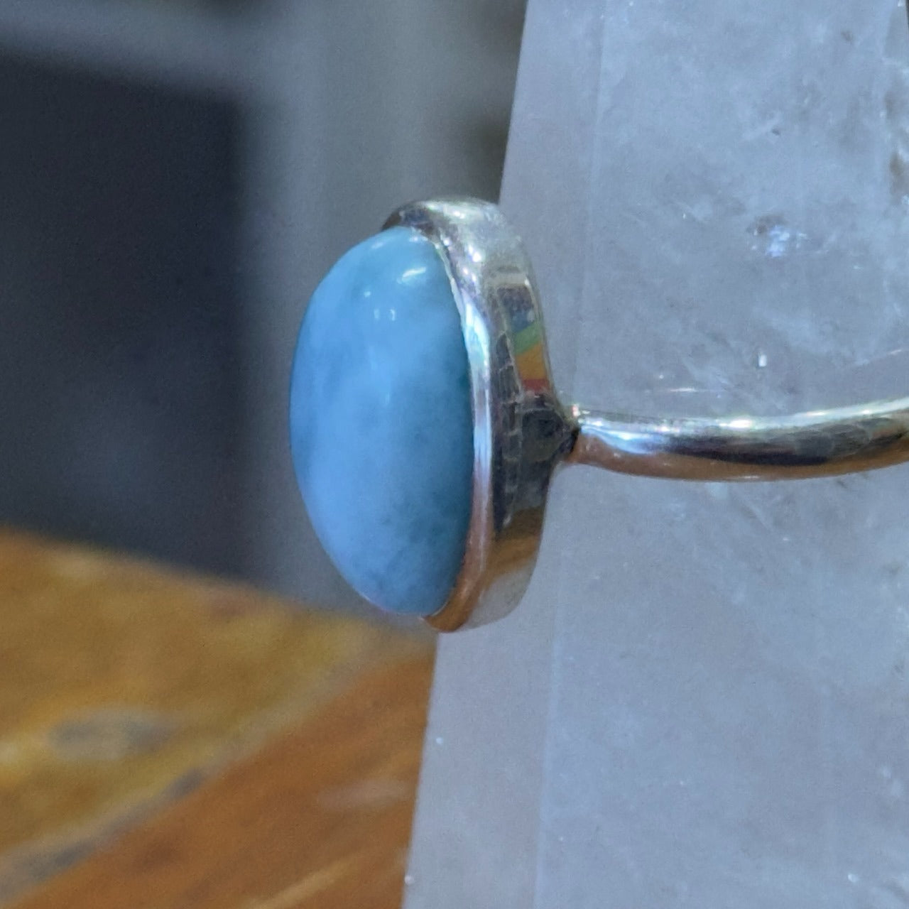 Larimar Ring | Sterling Silver | Size 10