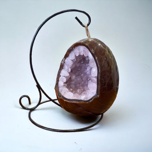 Crystal Lamp | Rose Quartz