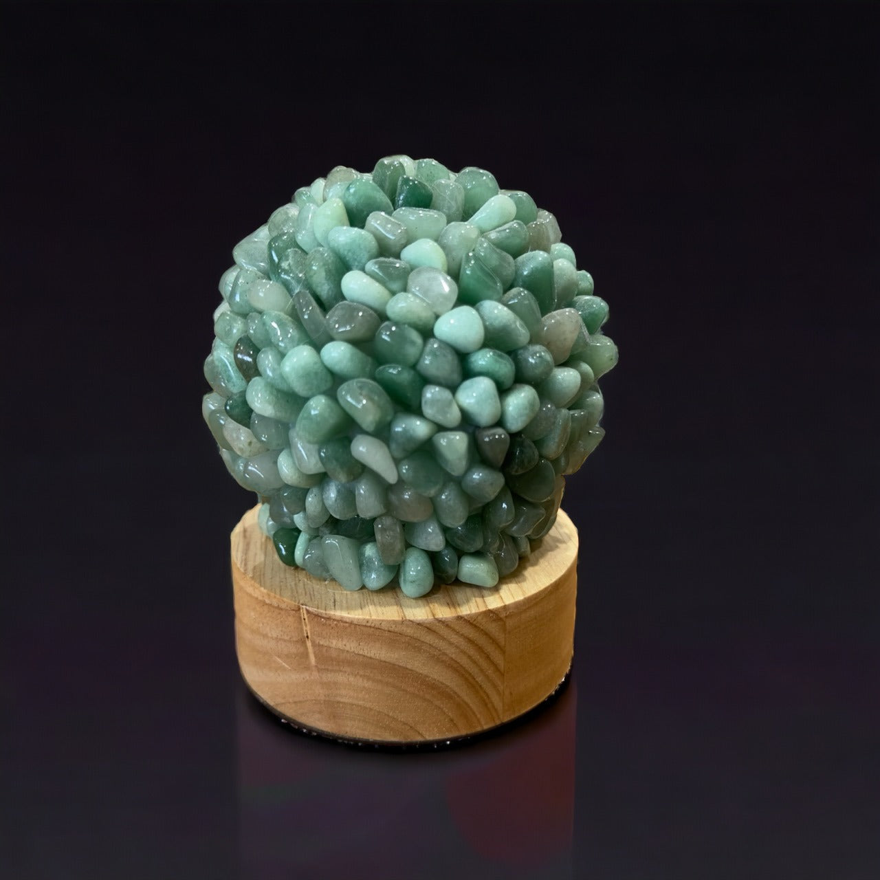 Crystal Chip Lamp | Green Aventurine