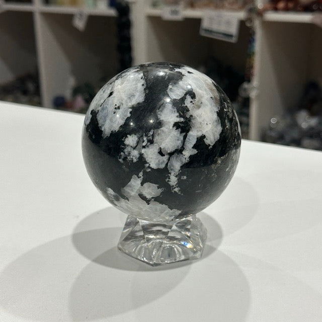 Rainbow Moonstone Sphere | 1.1kg