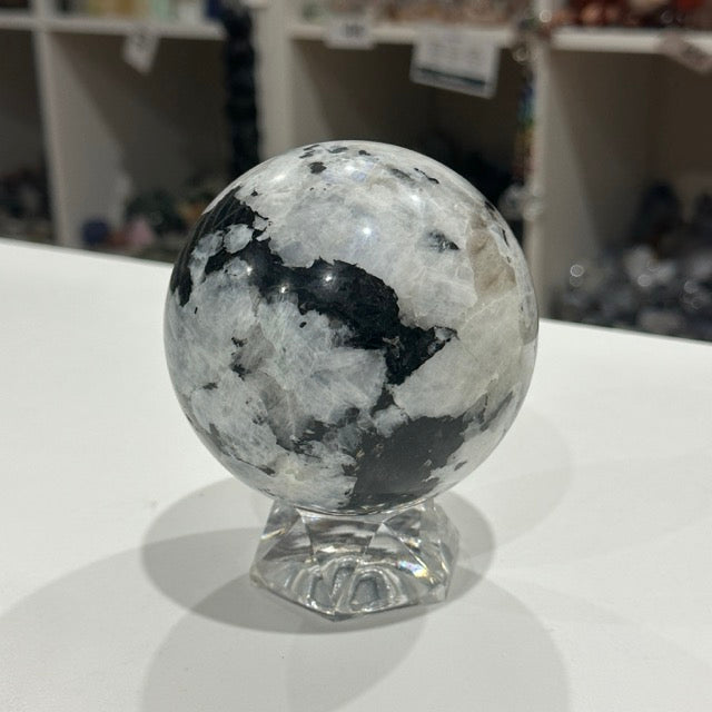 Rainbow Moonstone Sphere | 1.1kg
