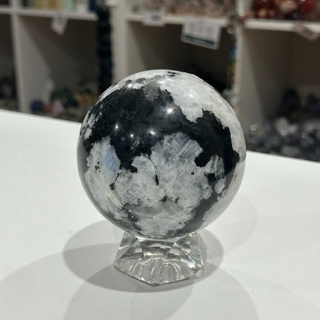 Rainbow Moonstone Sphere | 1.1kg