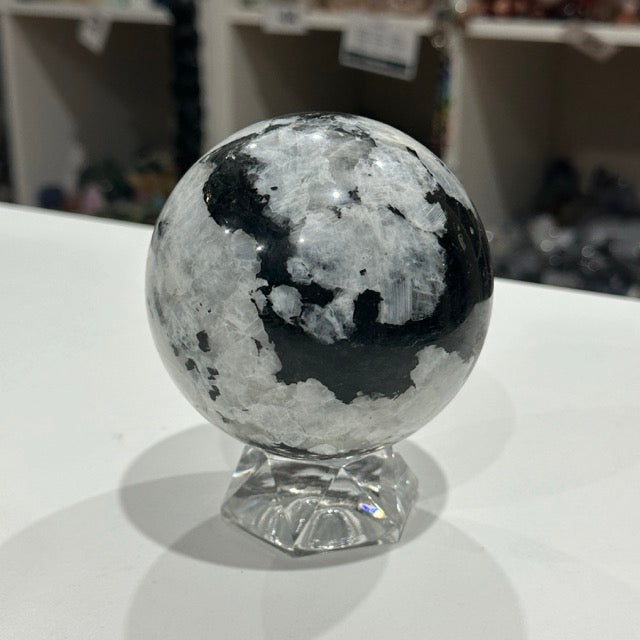 Rainbow Moonstone Sphere | 1.1kg
