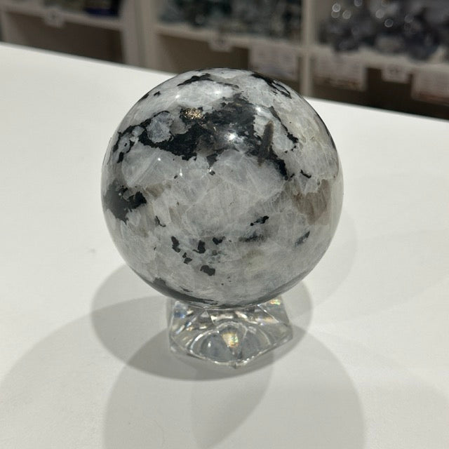Rainbow Moonstone Sphere | 1.1kg