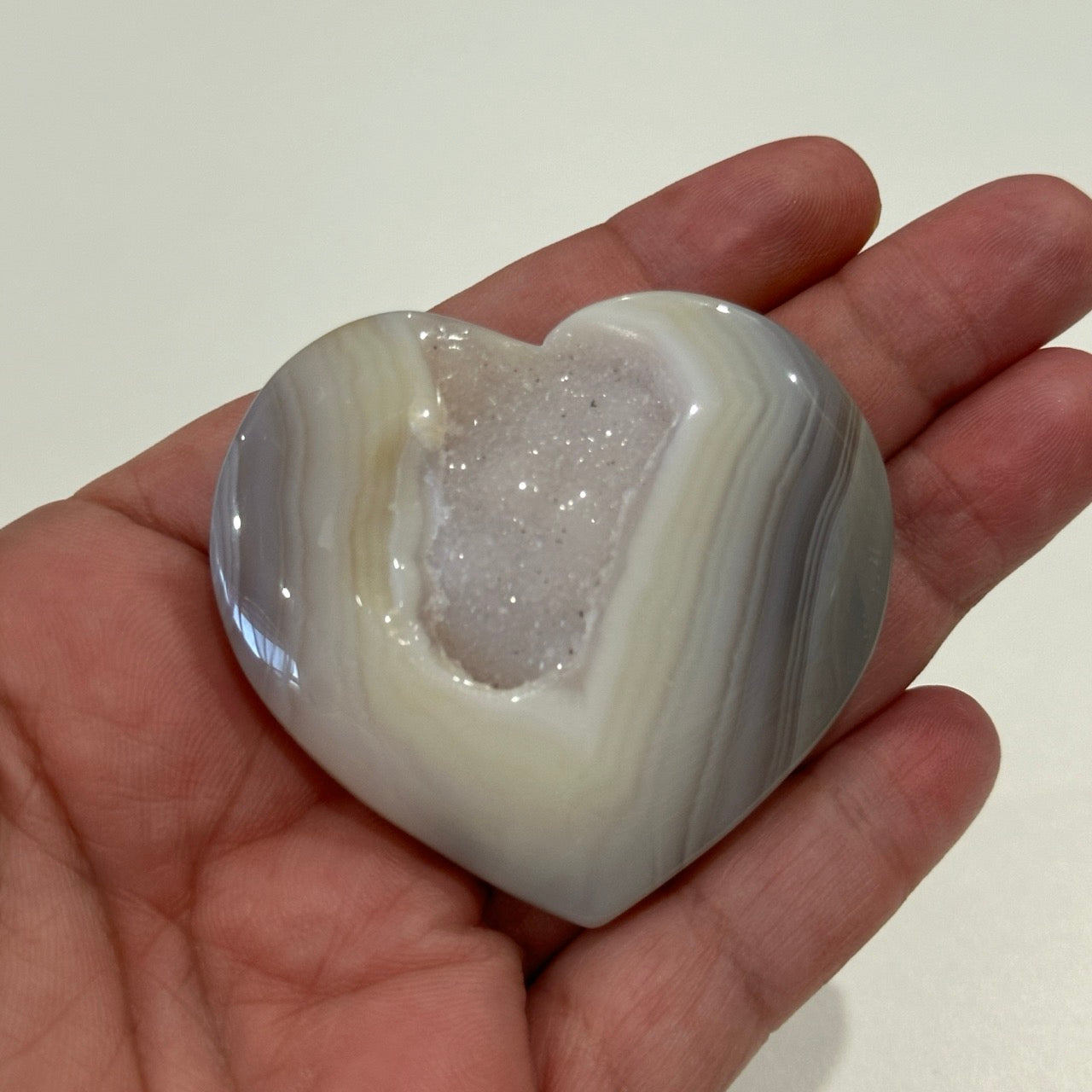 Druzy Agate Heart