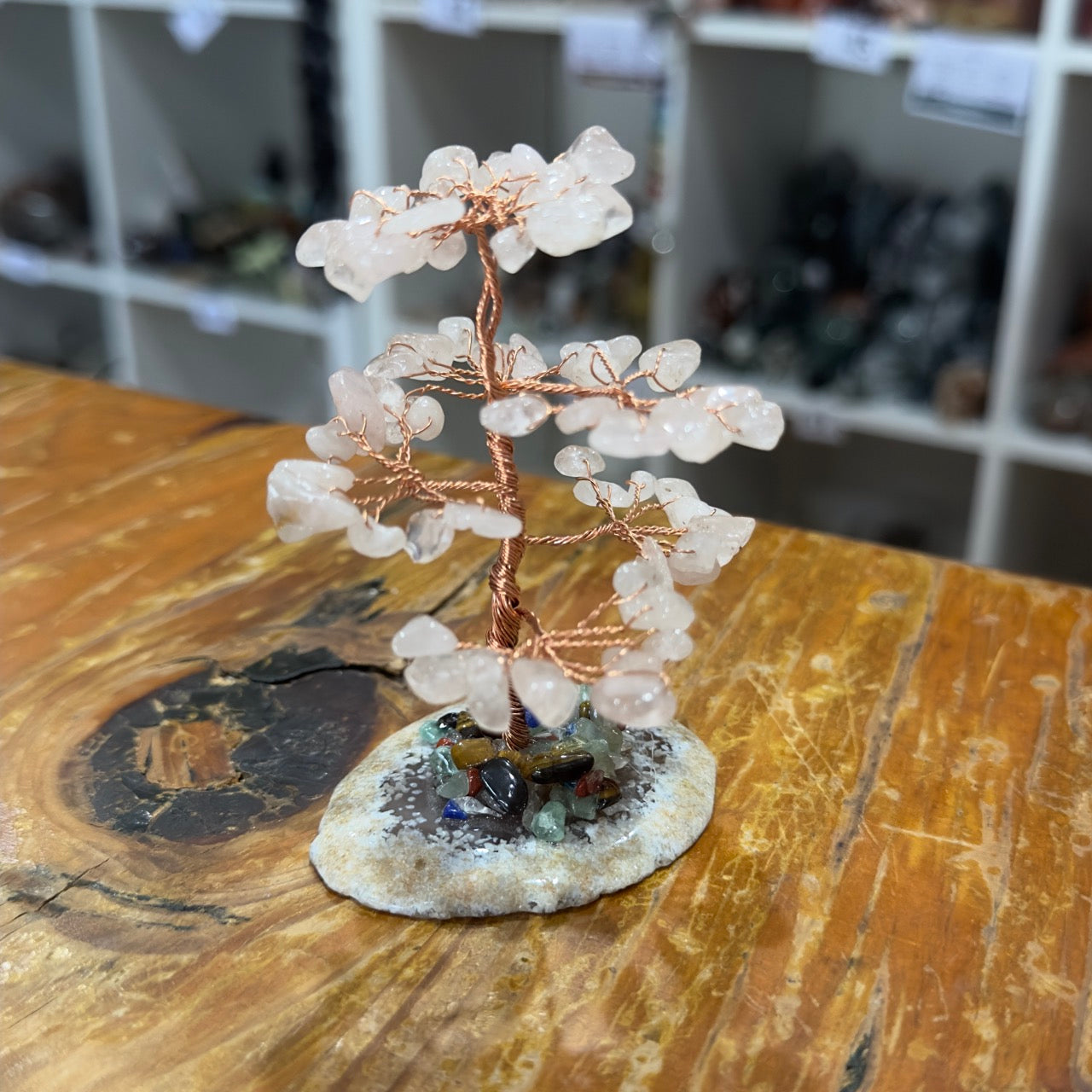 Crystal Chip Tree | Rose Quartz Small