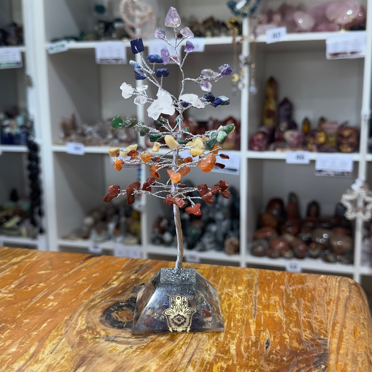 Crystal Chip Tree | Chakra on Organite Base