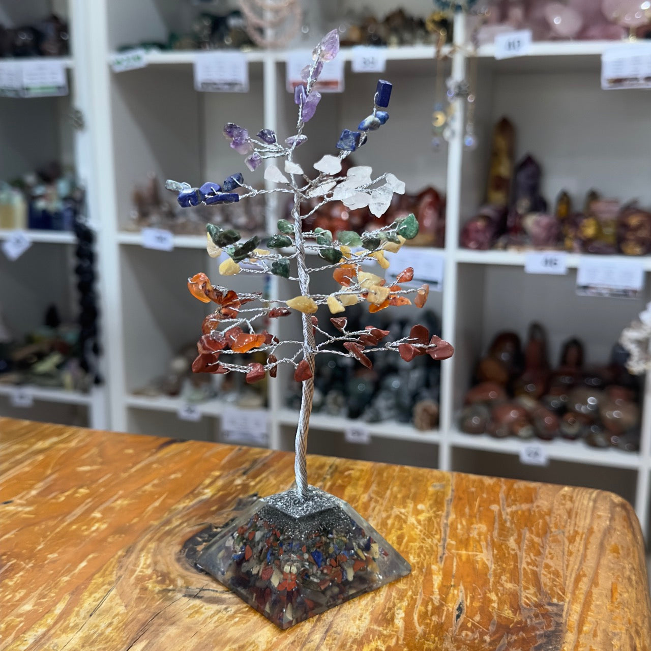 Crystal Chip Tree | Chakra on Organite Base
