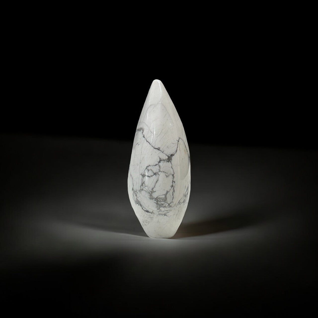 Howlite Flame Teardrop