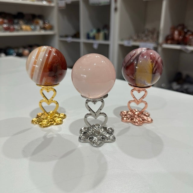 Double Heart Sphere Stand
