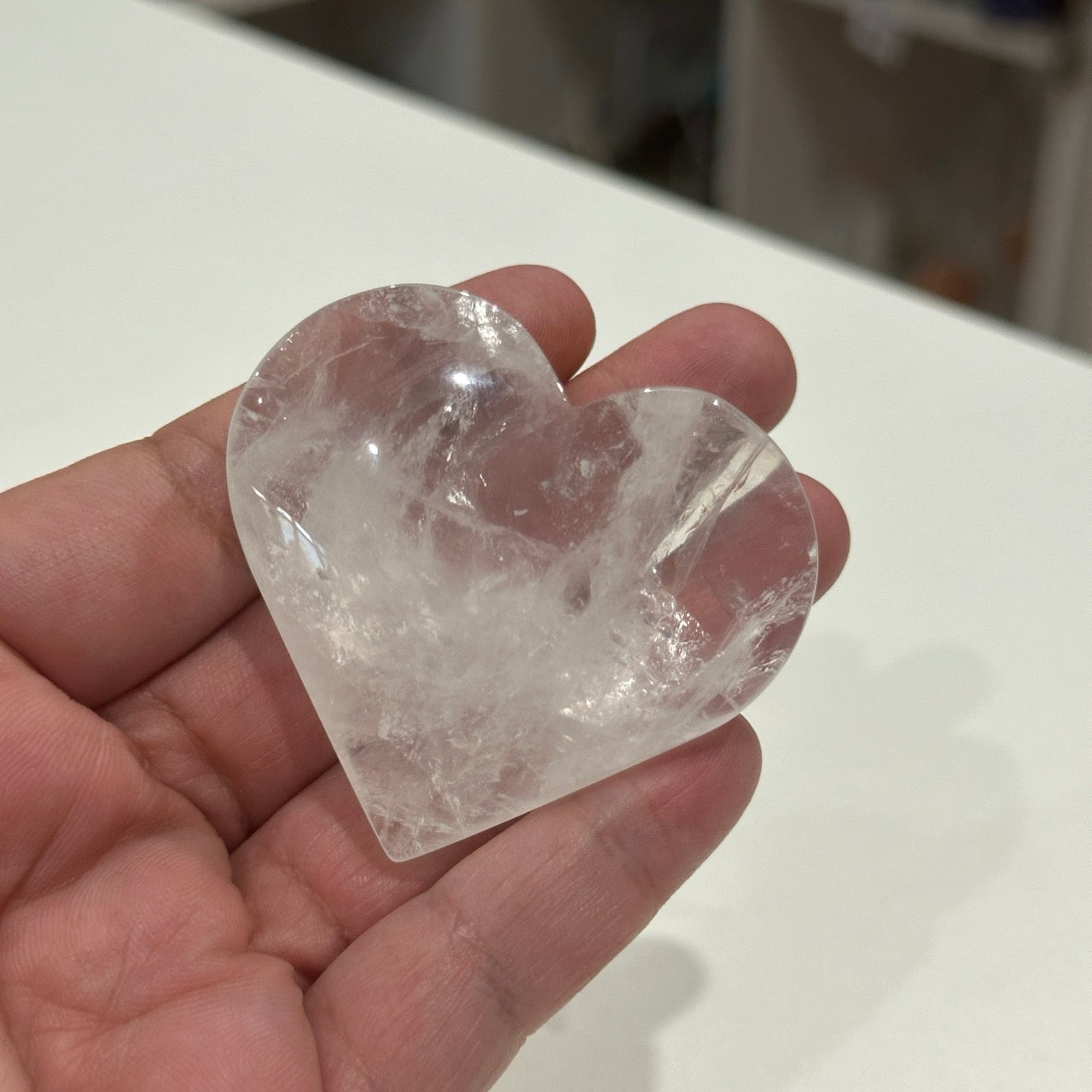 Clear Quartz Heart