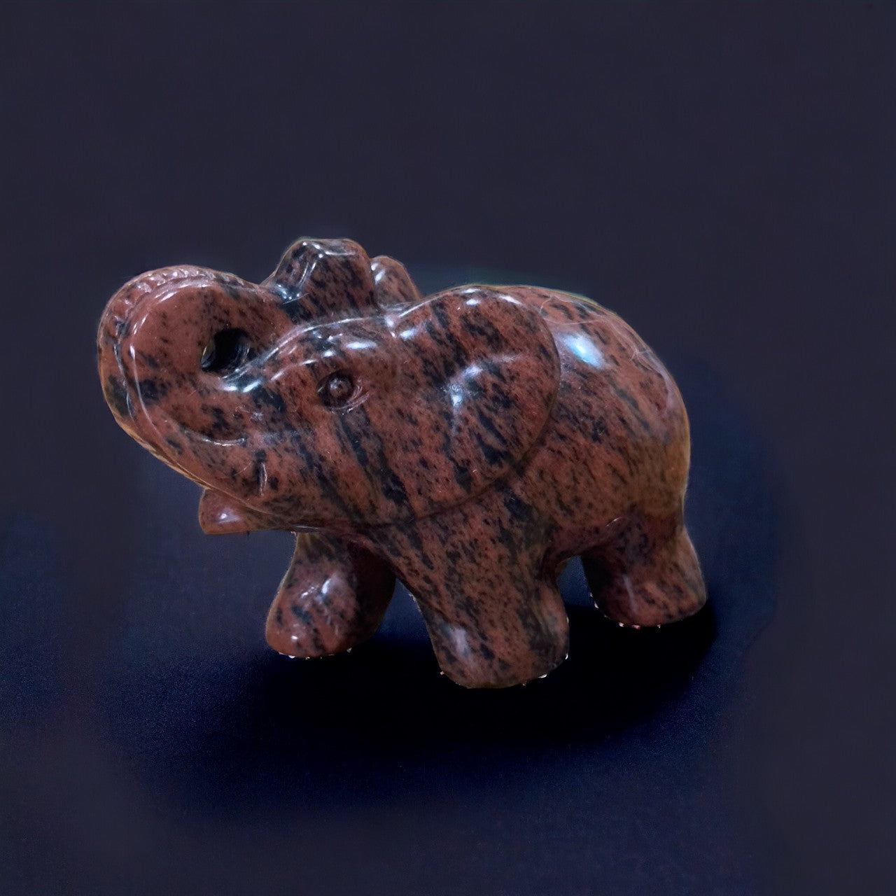 Mahogany Obsidian Elephant