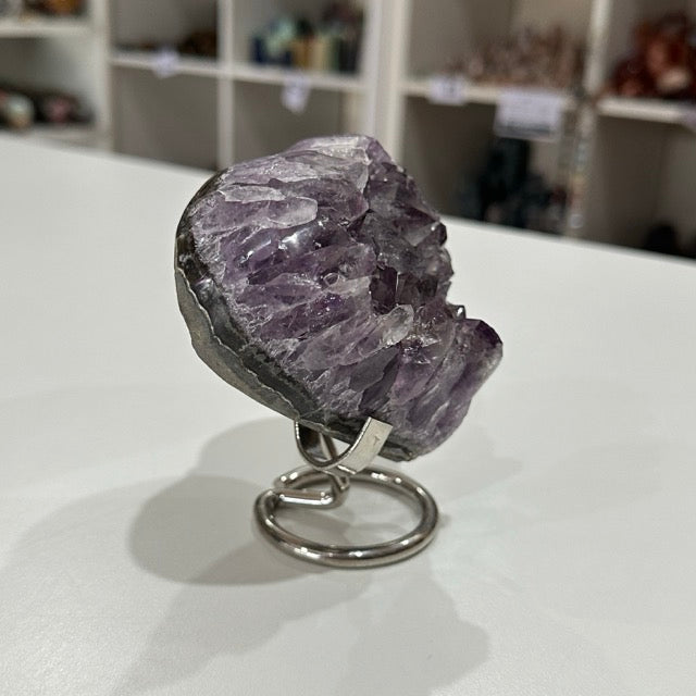 Chunky Amethyst Heart & Stand | 486g