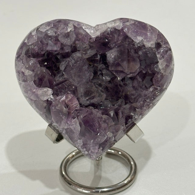Chunky Amethyst Heart & Stand | 486g