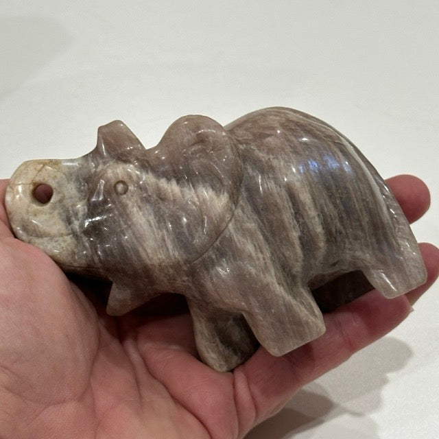 Moonstone Elephant | 358g Blue Flash