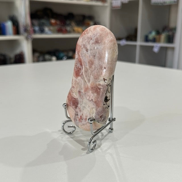 Pink Amethyst Slab with Stand | 345g