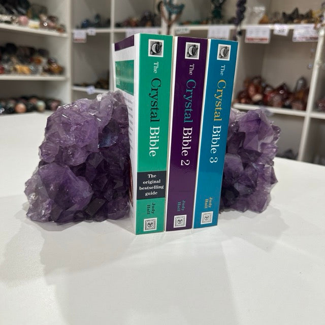 Amethyst Cluster Bookends | 3.1kg